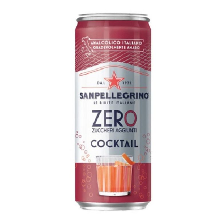 Immagine di SANPELLEGRINO COCKTAIL ZERO 33CL LATTINA - Confezione da 24 Litro