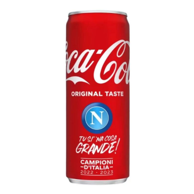 Immagine di COCA-COLA OIGINAL-33CL LATTINA  NAPOLI - CAMPIONE GRATUITO