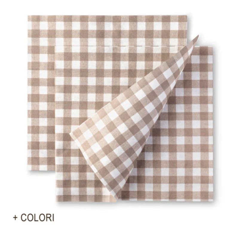 Immagine di TOVAGLIOLI COTTON 40x40 TRATTORIA 50pz - COTTON LINE 4453907