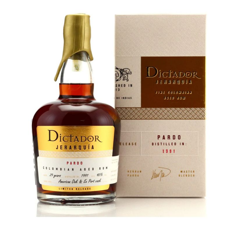 Immagine di RUM DICTADOR JERARQUIA PARDO COLOMBIAN - AGED 35 YEARS - 70CL  DISTILLER 1987