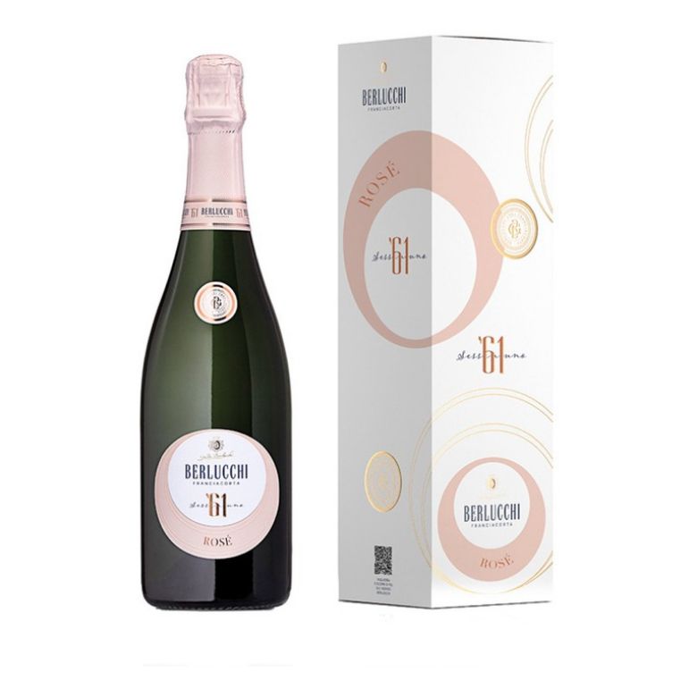 Immagine di BERLUCCHI '61 ROSE' FRANCIACORTA 75CL - Confezione da 6 Bottiglie - ASTUCCIATA