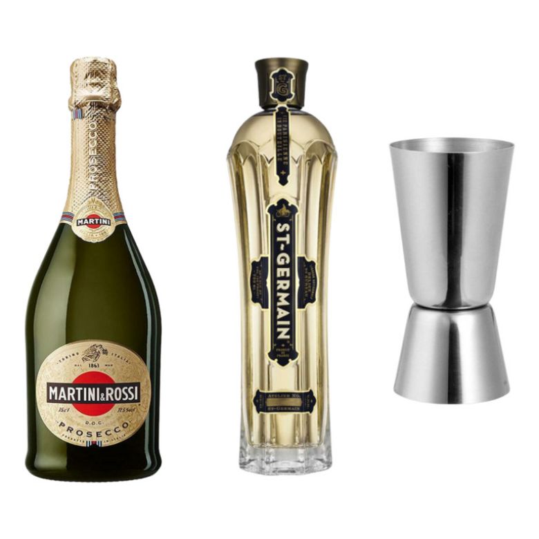 Immagine di KIT FARDO 2ST-GERMAIN+3PROSECCO+JIGGER - Confezione da 2 Pezzi