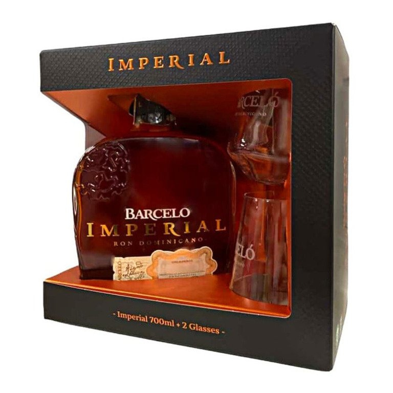 RUM BARCELO IMPERIAL - RON DOMINICANO - 70CL + 2 BICCHIERI - Top Bevande